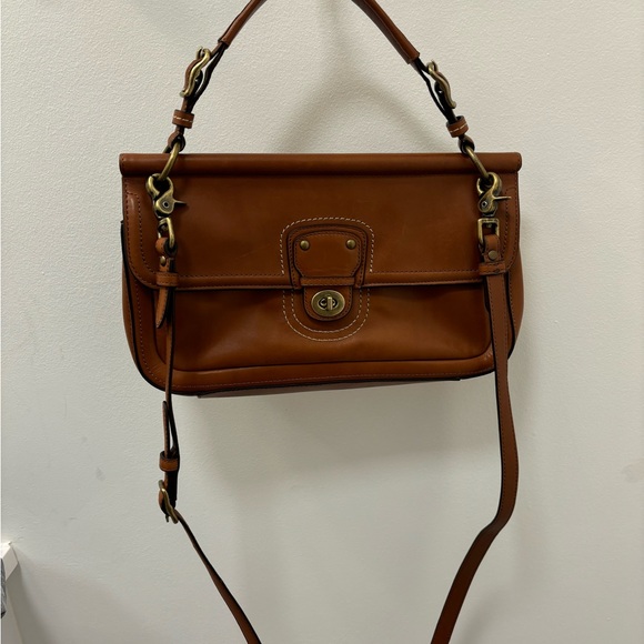 Coach soft brown leather bag. - Picture 2 of 6